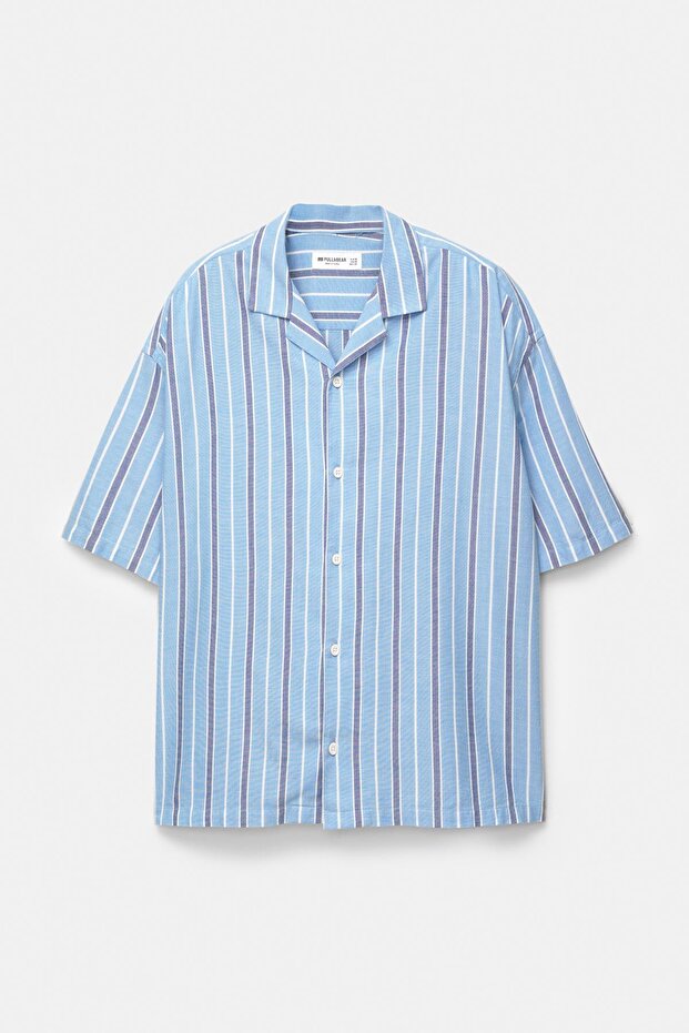 Kısa kollu çizgili gömlek - 6