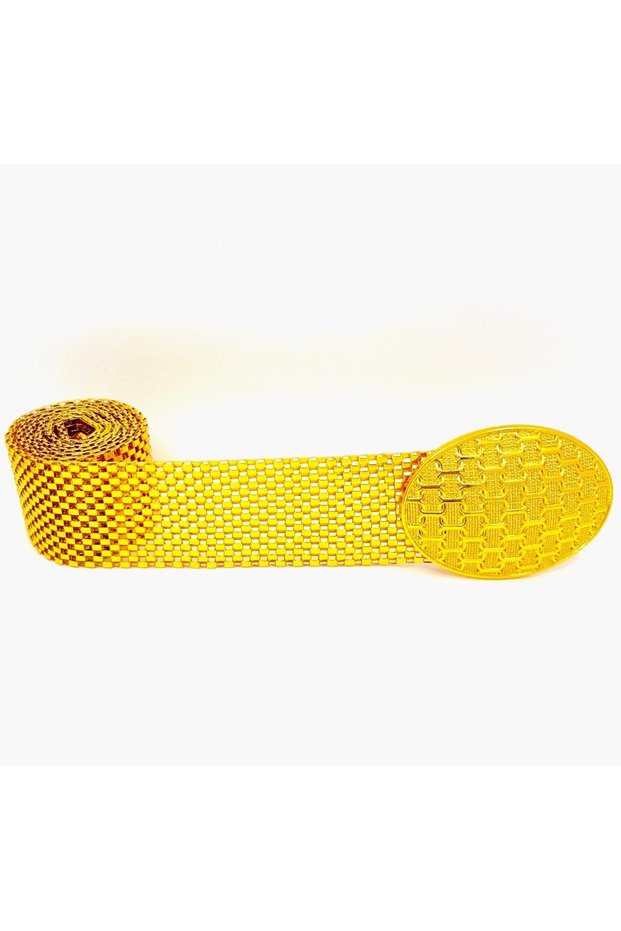 Prestige Model – Gold Plated Belt (Oval Straw Buckle) Wedding, Engagement, Henna, Local, Evening Dress