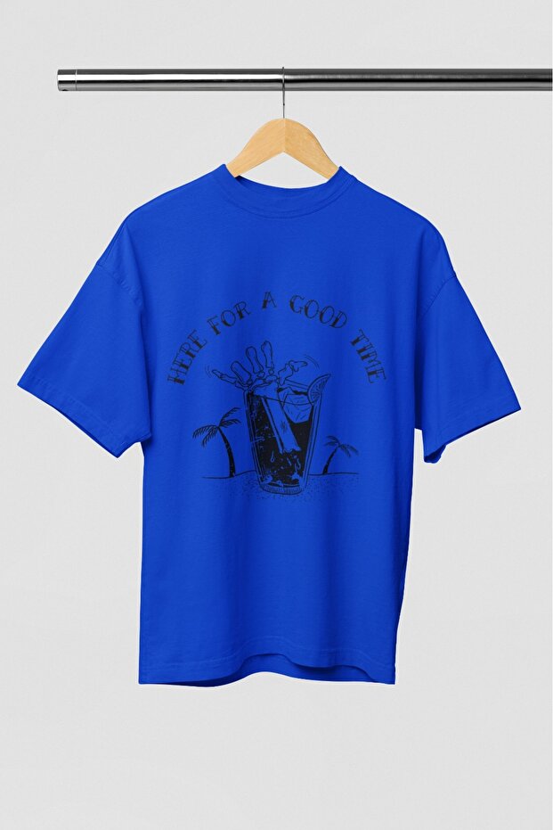 Transfer Printed Round Neck Short Sleeve T-Shirt for Men/Women Fun