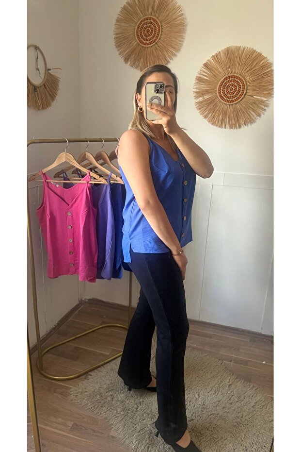 Ayrobın Askılı Bluz - 3