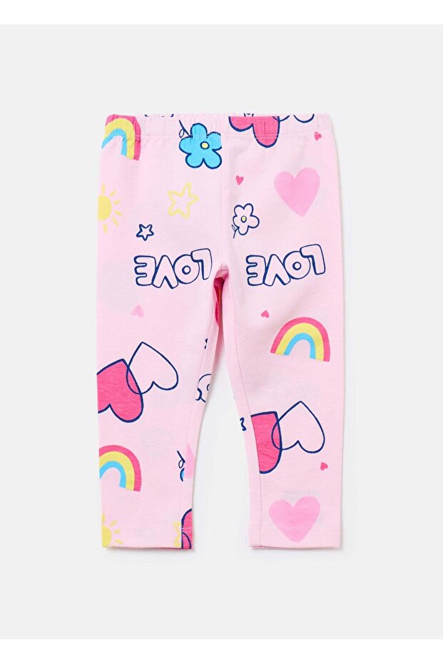 Printed Stretch Cotton Leggings