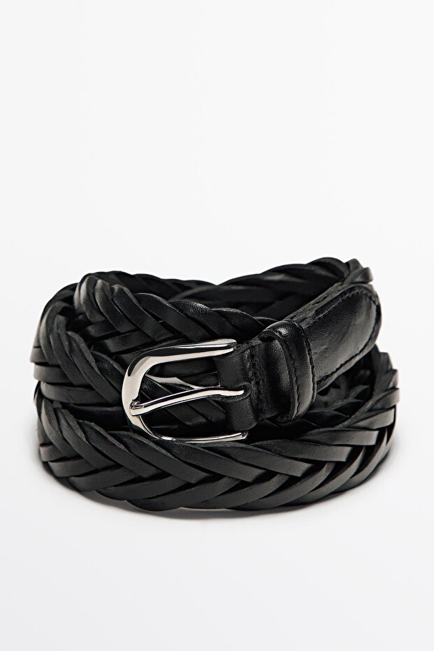 Örgü deri kemer - 3