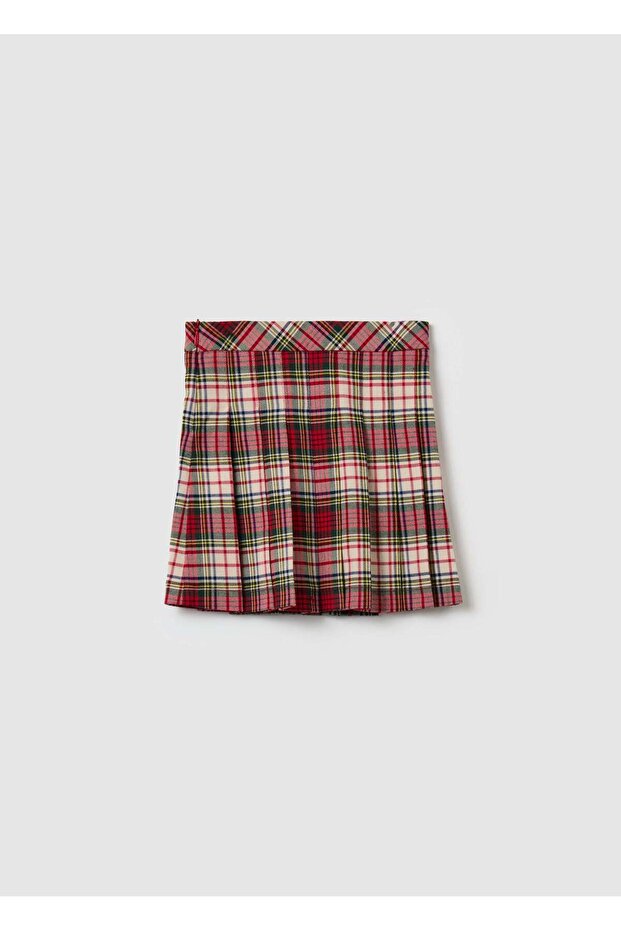 Pleated Skirt With Tartan Pattern