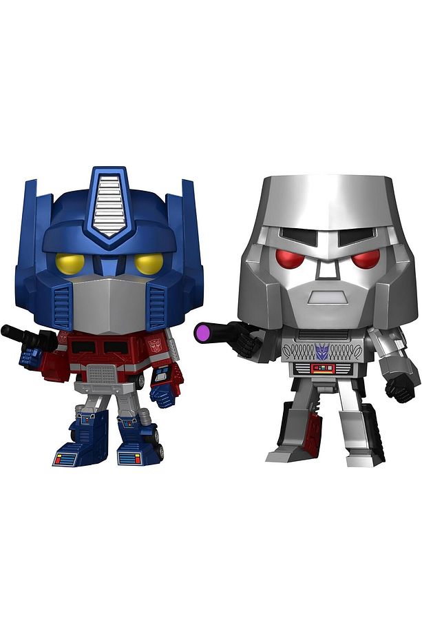 Transformers Pop Vinyl Figures - Generation 1 Metallic Optimus Prime and Megatron (2-Pack) - 1