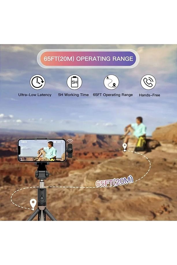 Type-C Çiftli Kablosuz Yaka Mikrofonu Seti - YouTube, TikTok, Vlog ve Canlı Yayınlar İçin Telefon Uy - 4