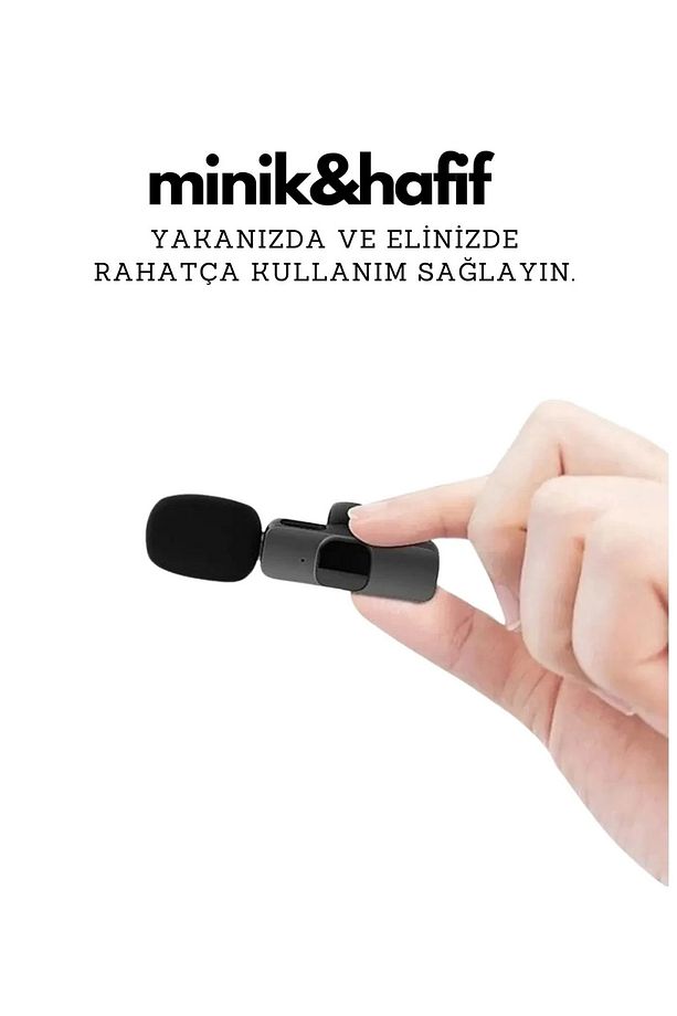 Type-C Çiftli Kablosuz Yaka Mikrofonu Seti - YouTube, TikTok, Vlog ve Canlı Yayınlar İçin Telefon Uy - 2