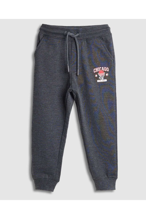 Gray BOYS KNIT BOTTOM 2-8Y