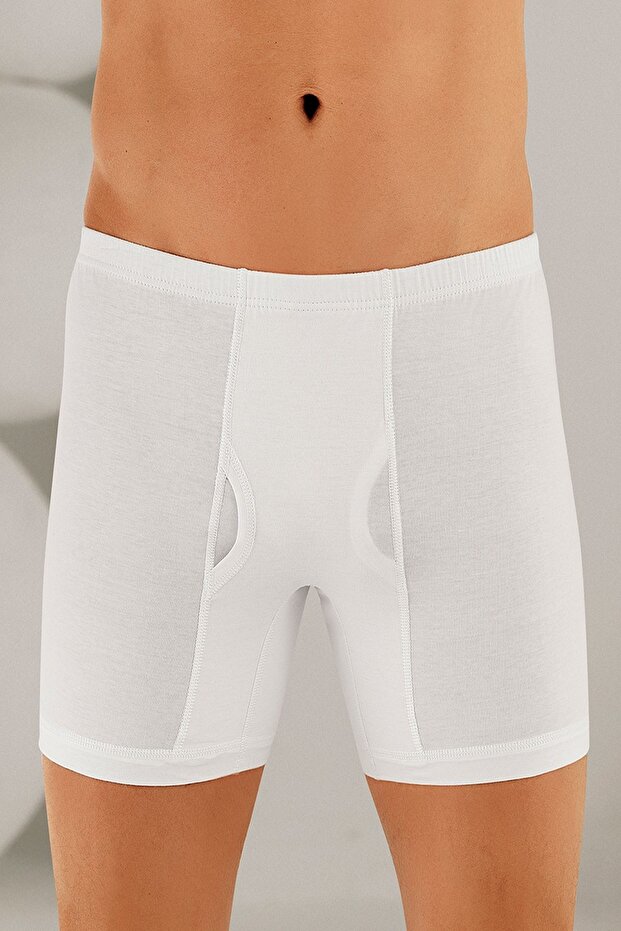 Men's White 100% Cotton 6-Piece Argentina Boxers