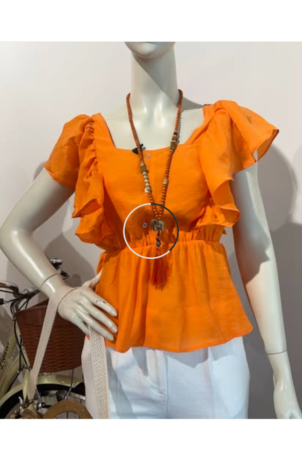 TURUNCU BLUZ - 1