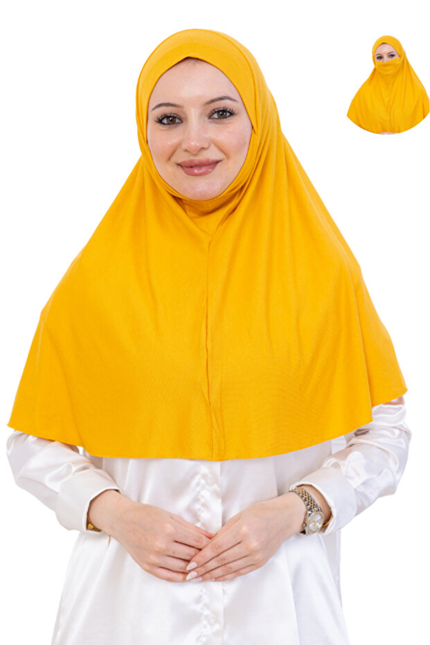 حجاب جاهز، ملابس إسلامية عملية، عمامة من القطن الممشط، وشاح ناعم للصلاة