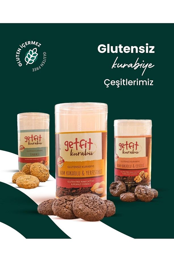 Glutensiz Karabuğdaylı Ham Kakaolu-yer Fıstıklı Kurabiye - 2
