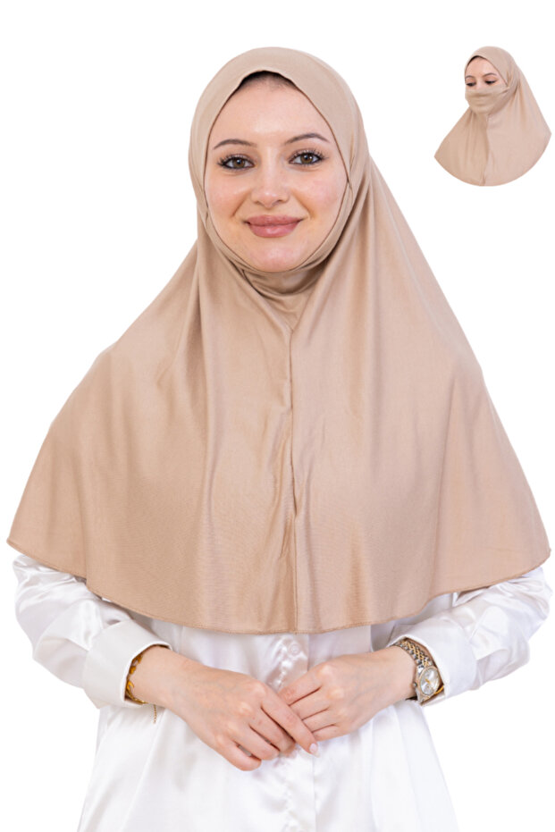 حجاب جاهز، ملابس إسلامية عملية، عمامة من القطن الممشط، وشاح ناعم للصلاة