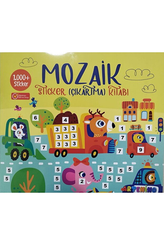 كتاب ملصقات الفسيفساء - أصفر
