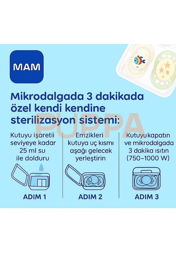 Orijinal Day&Night Emzik 2'li Set I Sterilize Kutuda I 16+ Aylık I UzayGemisi/Yıldızlar - 6