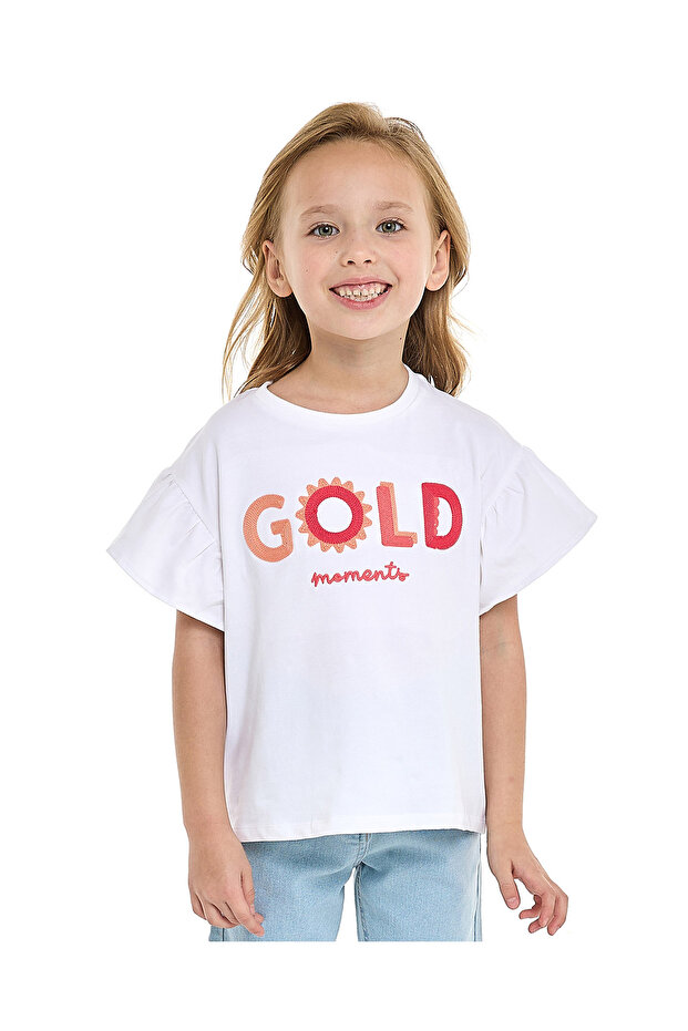 Ivory GIRLS FASHION TEE 2-8Y