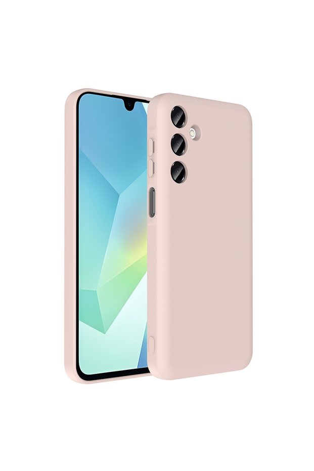 Galaxy A16 Case Sys Vitra Cover with Camera Protection and Card Holder - Pink