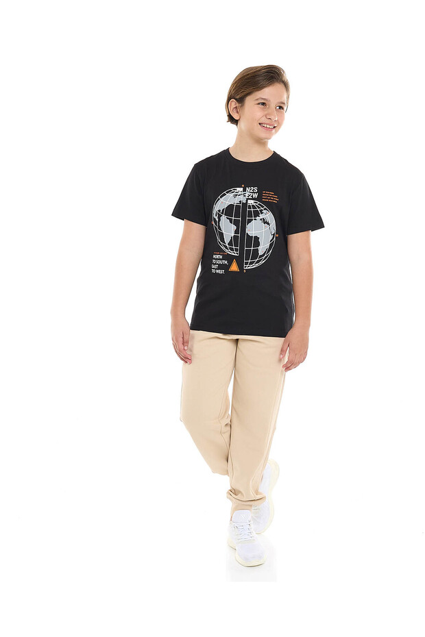 Beige BOYS KNIT BOTTOM 8-16Y