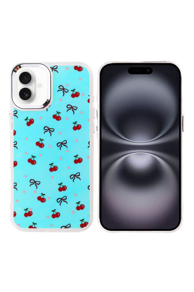 iPhone 16 Case Tkng Hadra Cover with Airbag Design - Cherry