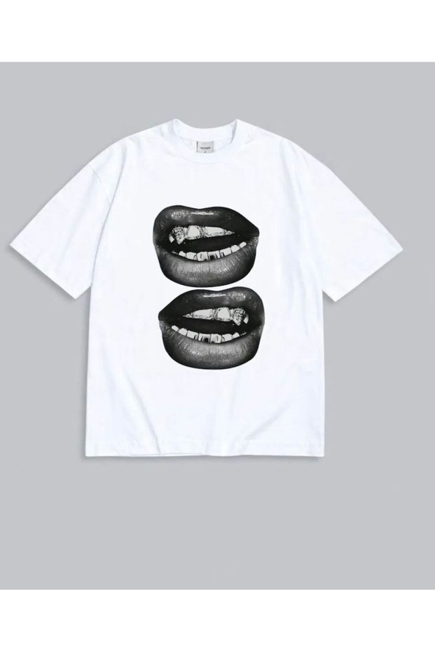 Unisex Stylish Comfortable Oversize Cotton Crew Neck T-Shirt with Special Design Code 28082