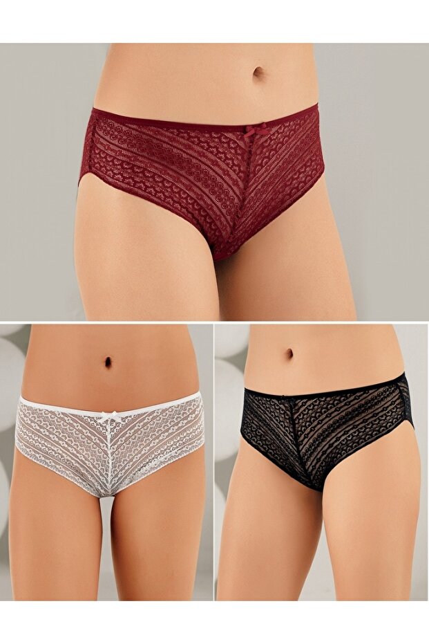Women's 6 Pack Lace Detailed Panties