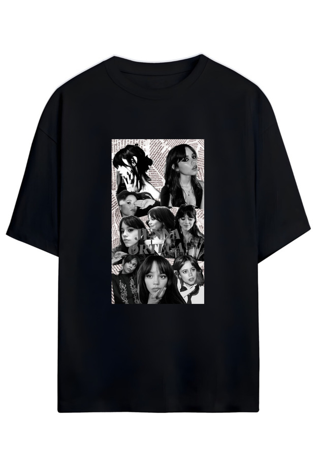 Jenna Ortega Custom Unisex Cotton Tshirt for Fans