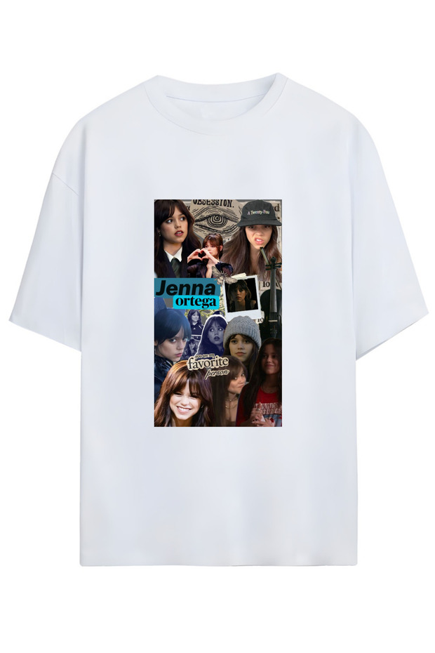 Jenna Ortega Custom Unisex Cotton Tshirt for Fans