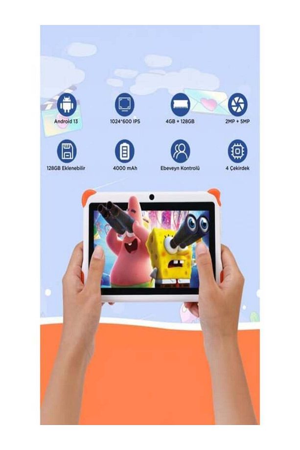 T15 4GB +128 GB Tablet Çocuk Tableti Kılıflı - 2
