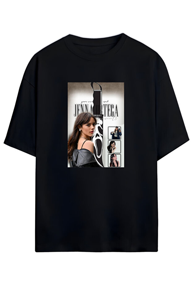 Jenna Ortega Custom Unisex Cotton Tshirt for Fans