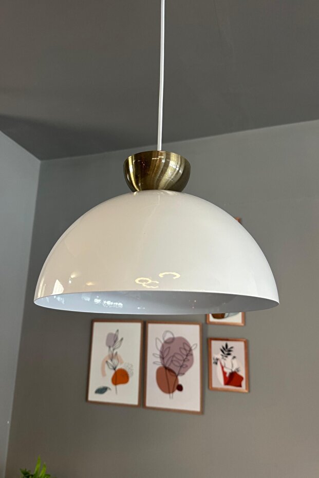 Şık Eskitme Şapka Tasarımlı Avize, Salon ve Mutfak İçin Modern Sarkıt Lamba - 1