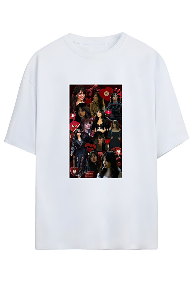 Jenna Ortega Custom Unisex Cotton Tshirt for Fans