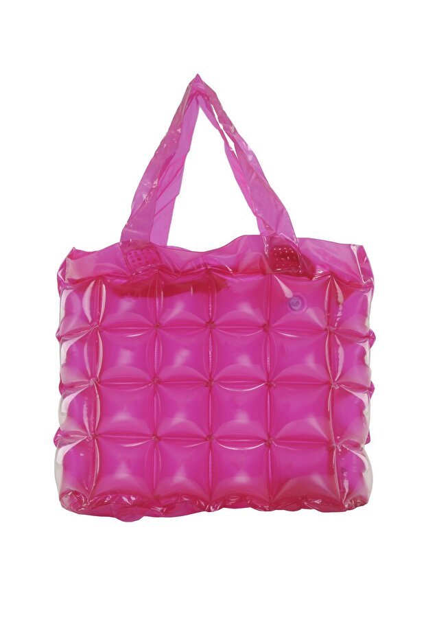 Women's Beach Bag Pink Inflatable Shoulder Bag Plj01