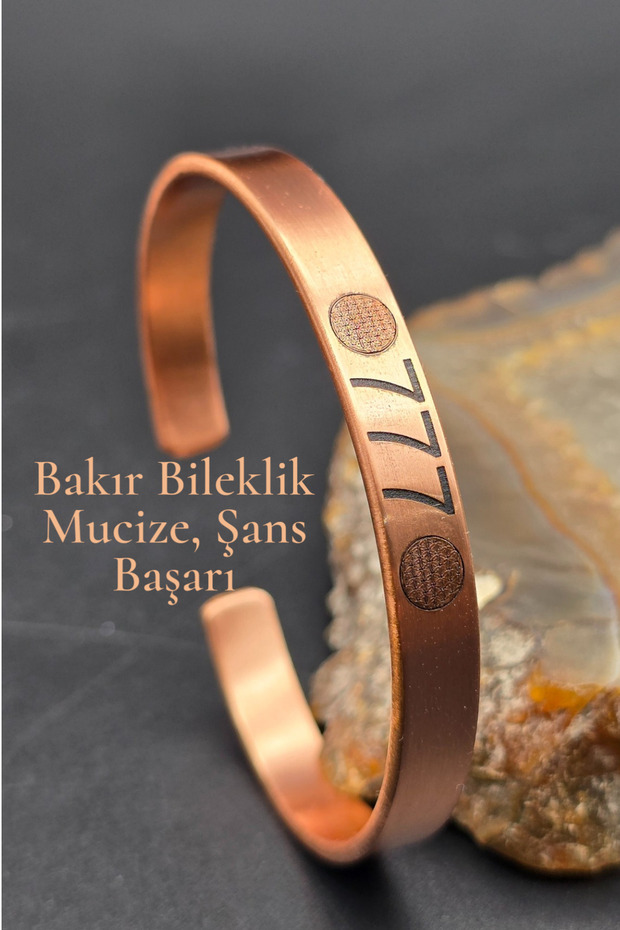 Pure Copper Miracle 777 Bracelet Adjustable Handcrafted Very Good Quality (Gift, Daily
