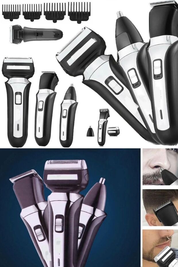 Üç Başlıklı USB Şarjlı Erkek Bakım Tıraş Makinesi - 2
