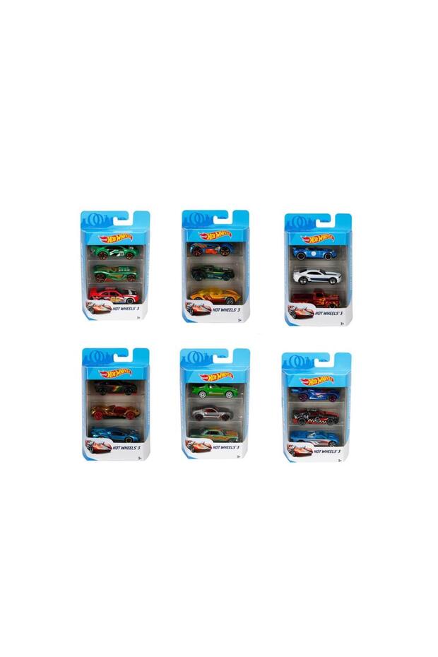 Hot Wheels Basic Car Pack of 3 Assorted - 1 Piece