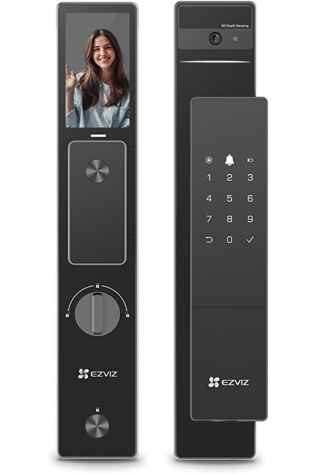 DL50FVS 8-in-1 Keyless Entry Smart Door Lock, 3D Face Recognition, 2-meter Night Vision (6068)