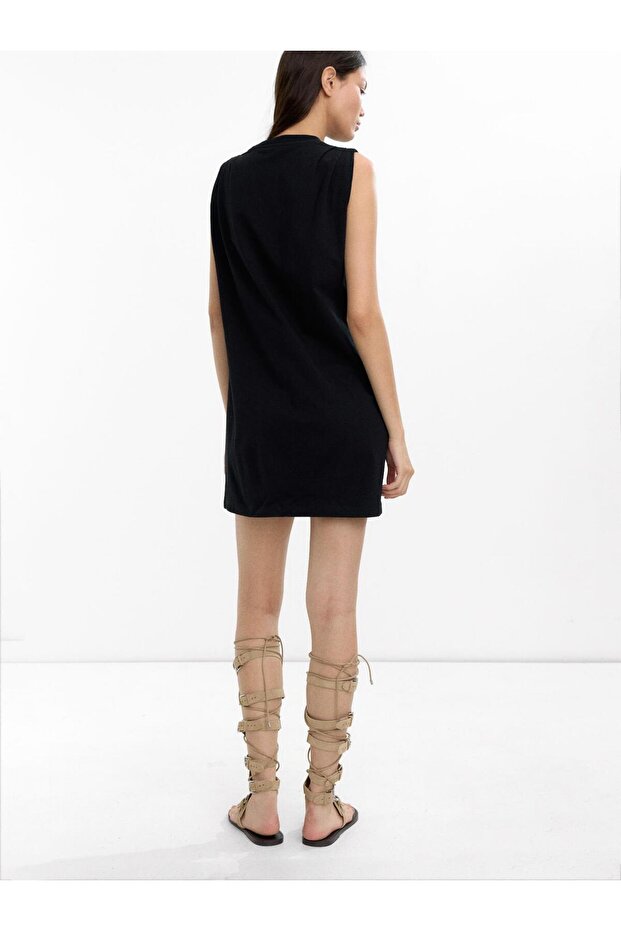 %100 Pamuk Trendy Elbise - 4