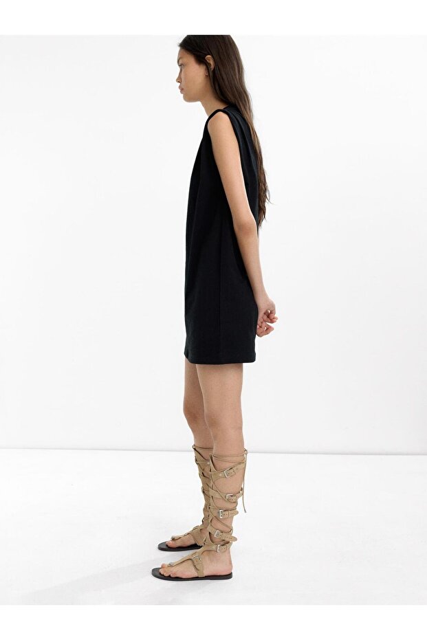 %100 Pamuk Trendy Elbise - 3