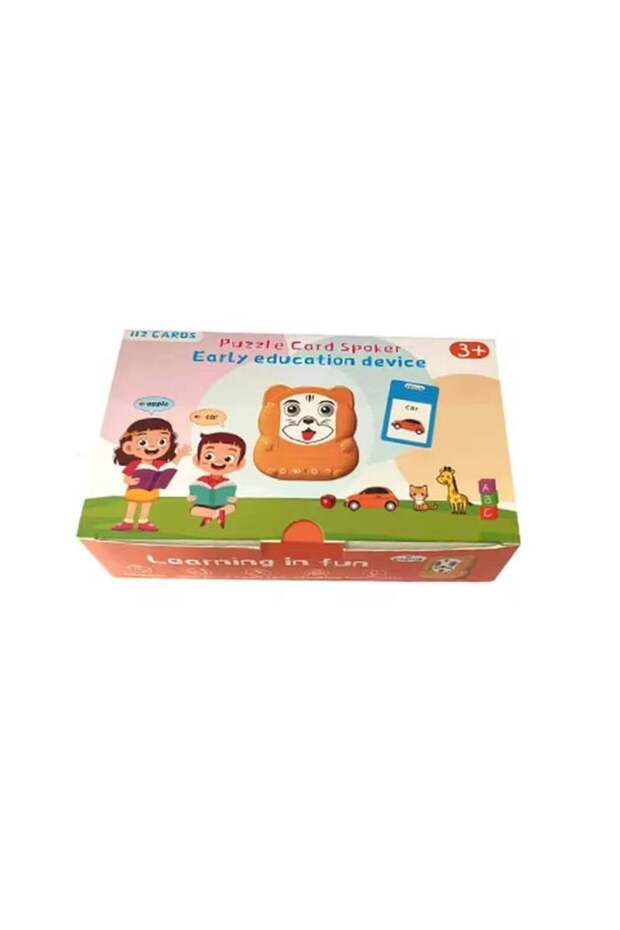 Educational, interactive, Montessori, learning game with card reader, 224 Words, Orange, 3+ - 4