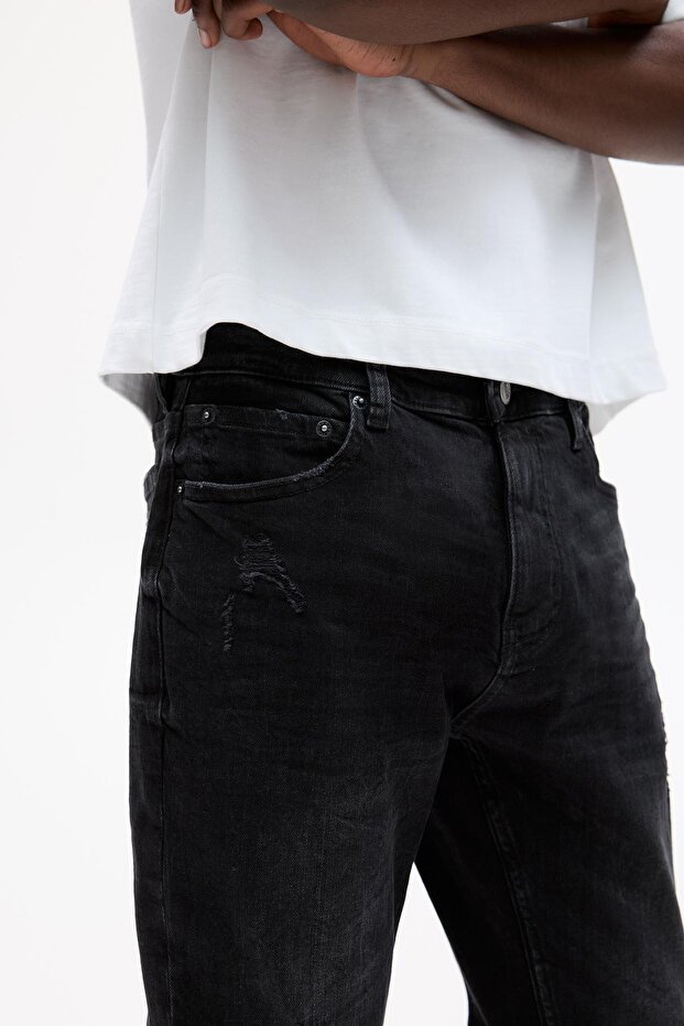 Yırtık skinny jean - 5