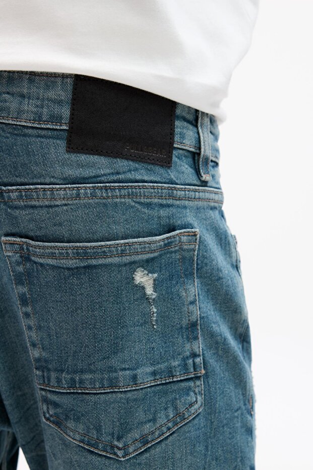 Yırtık skinny jean - 3