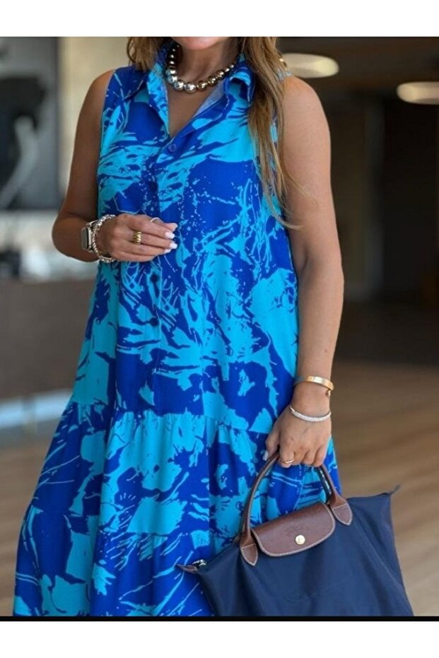 SHIRT COLLAR BUTTON DRESS