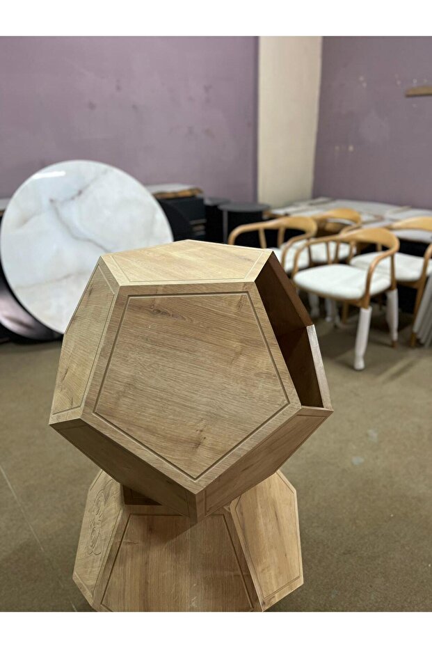 DOĞAL AHŞAP YAN SEHPA - 5