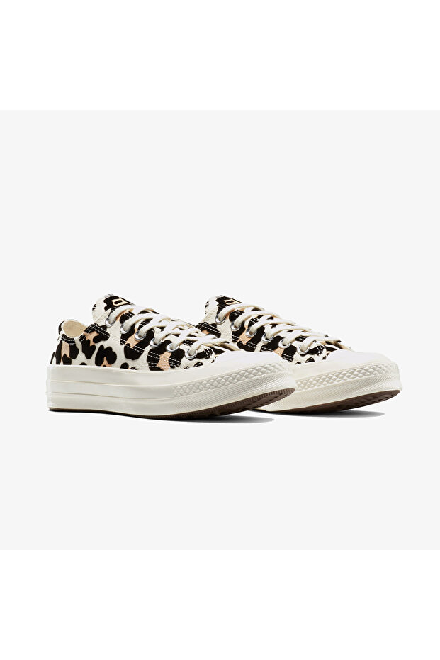 Chuck 70 Leopard Unisex Krem Sneaker - 2