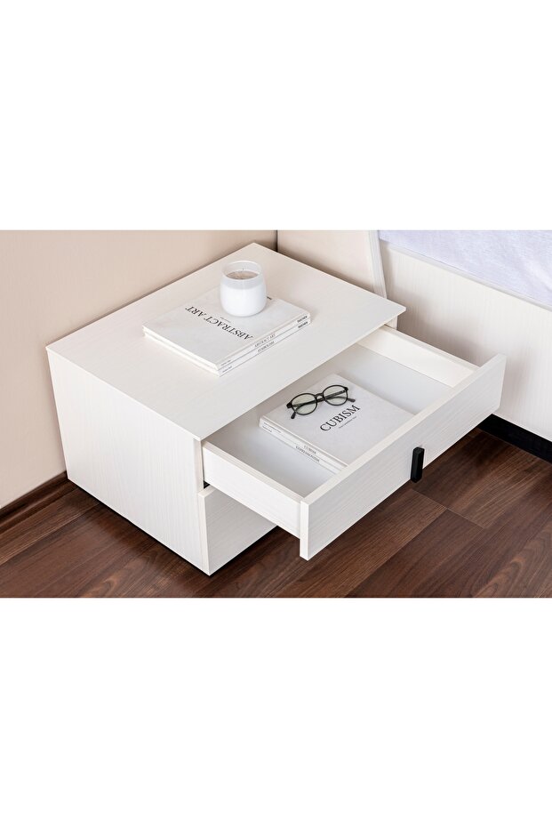 LİNE KOMODİN, BEYAZ - 2