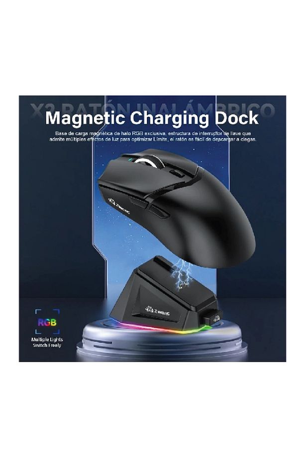 X2 Kablosuz (3 MODLU)24.000dpı Oyuncu Mouse Paw3311 Sensör Şarj Istasyon Tape Ve Skatez Hediye - 2
