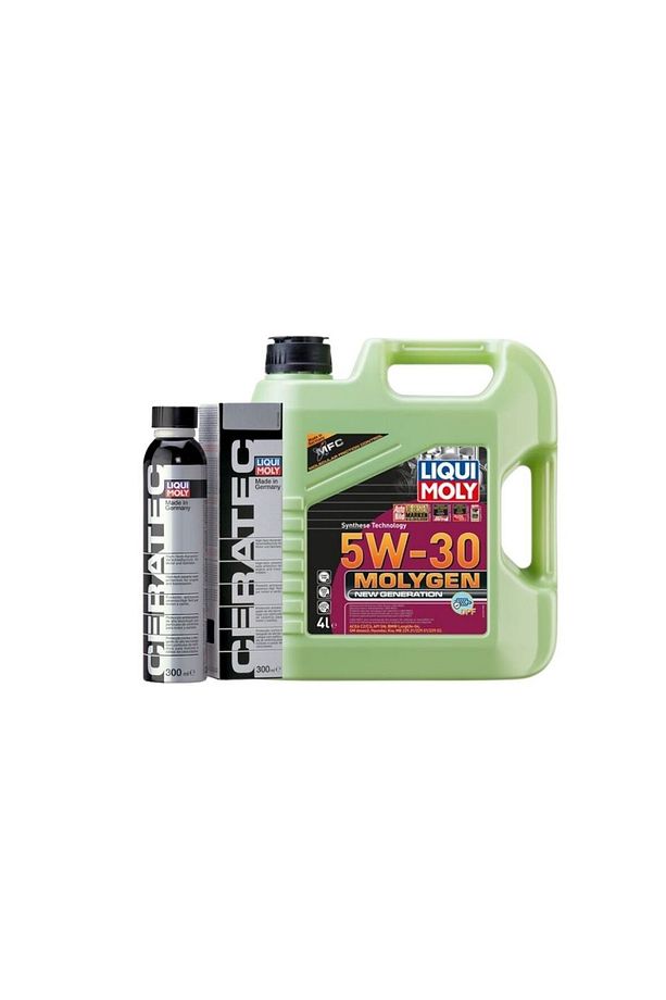 Molygen New Generation 5W30 Motor Yağı 4 LT,CeraTec Seramik Motor Koruyucu 300ML Set - 1