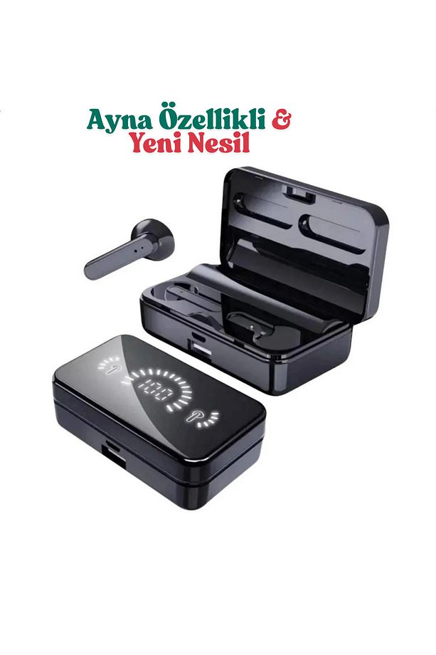 S20 Aynalı Powerbank Bluetooth Kulaklık Yüksek Bass Kaliteli Ses İos Android - 4