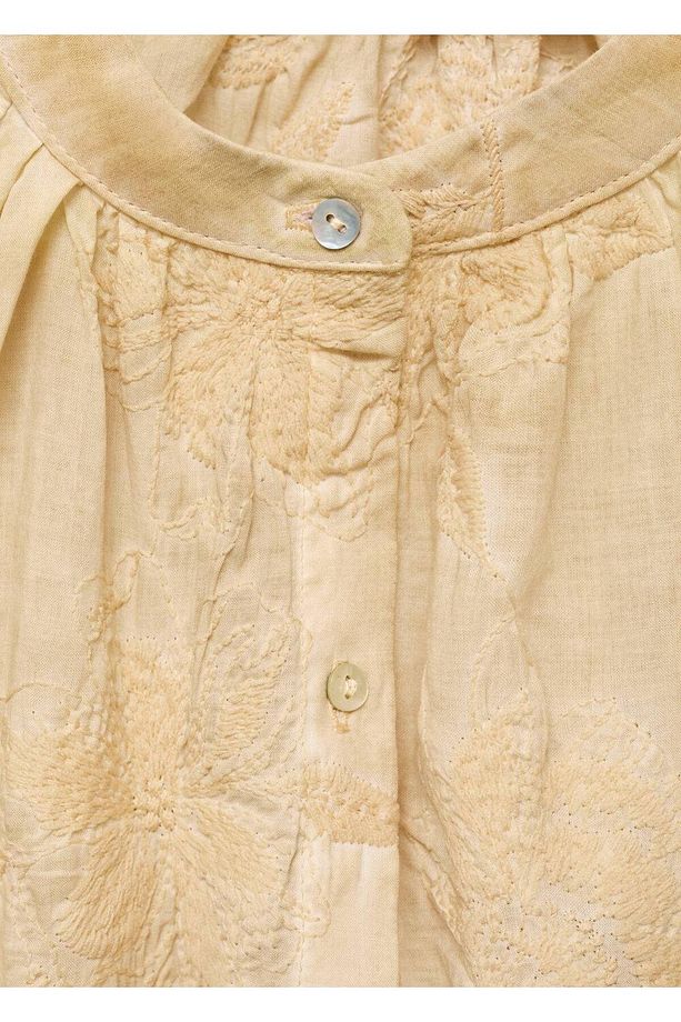 Overdyed işlemeli pamuklu gecelik - 7