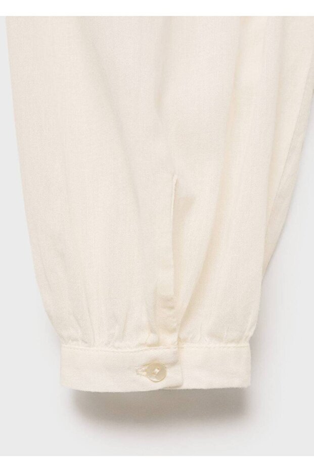 Düğmeli pamuklu tunik - 6