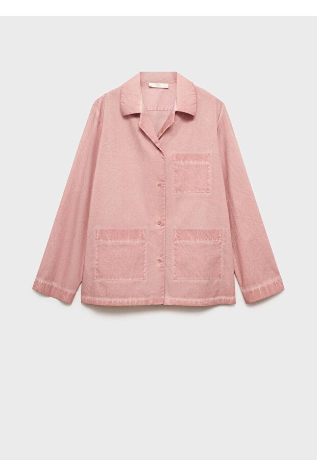 Garment dyed pamuklu gömlek - 3